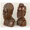 Image 2 : Lot of 2 African Bust Carvings from Zimbabwe