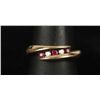 Image 1 : Demure 10K YG Ruby & Diamond Ring