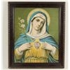 Image 1 : Antique Fine Art Print of "Virgin Mary"