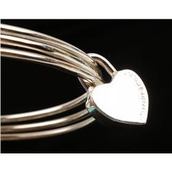 Tiffany & Co Triple Bangle Bracelet with Lock