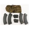 Image 1 : Lot of 6 AK-47 Mags Plus Canvas Belt Pouch
