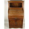 Image 2 : Veneer Oak Roll Top Secretary Desk