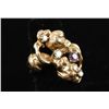 Image 2 : Gold Nugget 14K YG Diamond Custom Ring