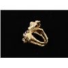 Image 4 : Gold Nugget 14K YG Diamond Custom Ring