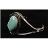 Image 1 : Native American Silver Turquoise Cuff Bracelet