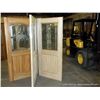 Image 1 : Exterior Door w/ Glass Front-Select Alder-Lead Glass, 36"x80"