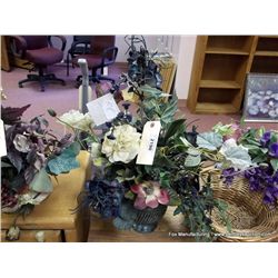 Flowers in Metal Pot