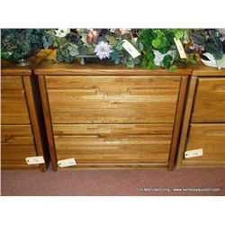 Oak 2 Drawer Lateral File Cabinet