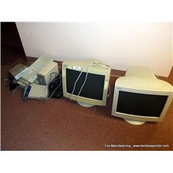 LOT: CRT MONITORS WITH ELECTRONICS