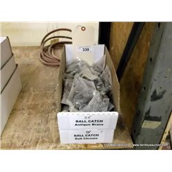 Lot: Ball Catch Antique Brass Hardware (2x The Money)