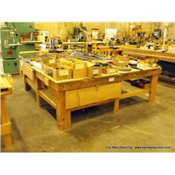 96"x96"x32" Wood Work Bench