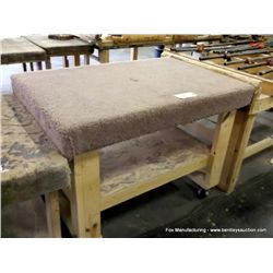 33"x37"x50" Mobile Work Table