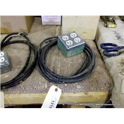 Electrical Cord with 4 Plug Box