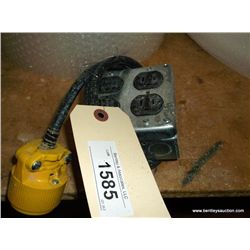 Extension Cord with 4 Plug End