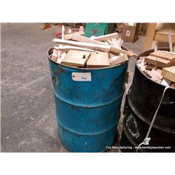 56 Gallon Drum Of Wood Scrap