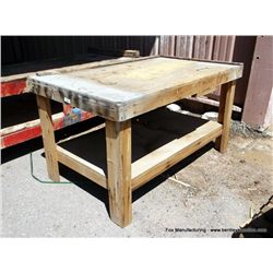 5' 5" X 3' 5" Wood Work Bench