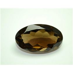 *Very Big Beautiful Smoky Topaz Gemstone Oval Cut 31.70 ct*