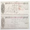 Image 1 : Two early Quincy Mining Company check