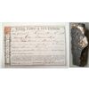 Image 1 : Bullion receipt and rock specimen