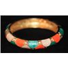 Image 1 : MULTICOLOR AND CZ BRASS BANGLE