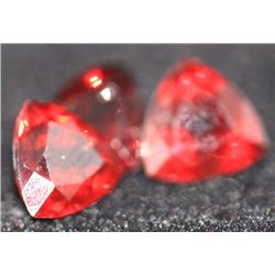 4.34 CTW TRILLION CUT GARNET 7MM (5)