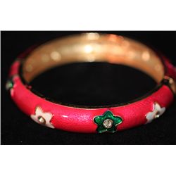 MULTICOLOR AND CZ BRASS BANGLE