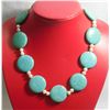 Image 1 : 601.00CTW PHILIPPINE FRESHWATER PEARL AND BLUE TURQUOIS