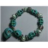 Image 1 : 199CTW NATURAL BLUE TURQUOISE SKULL AND PHILIPPINE WHIT