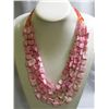 Image 1 : 750CTW 6LAYER PHILIPPINE SHELL CAPIZ BEADED NECKLACE 18