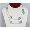 Image 2 : TURQOUISE SILVER FASHION NECKLACE