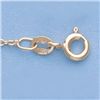 Image 1 : Genuine 16" 14k  Gold-Yellow  1.3mm Oval Link Chain