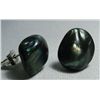 Image 1 : 9.00CTW PHILIPPINE BLACK BAROQUE EARRINGS