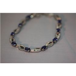 75.00 CTW ANTIQUE LOOKING  OPAL  BRACELET .925 STERLING
