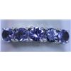 Image 1 : 11.40 CTW TANZANITE RING .925 STERLING SILVER