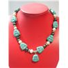 Image 1 : 505CTW NATURAL BLUE TURQUOISE BUDDHA AND PHILIPPINE PEA
