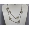 Image 1 : WHITE SILVER FASHION NECKLACE