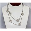 Image 2 : WHITE SILVER FASHION NECKLACE