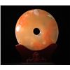 Image 1 : ROUND JADE STATUE WITH ANTIQUE WOOD BASE.