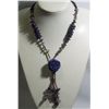 Image 1 : BEADED AMETHYST WITH FLOWER PENDANT