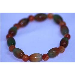 71.85 CTW MULTICOLOR JADE BEAD BRACELET