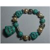 Image 1 : 205CTW NATURAL BLUE TURQUOISE BUDDHA AND PHILIPPINE PEA
