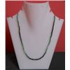 Emerald Shaded 34.95 CTW Necklace in Silver