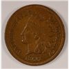 Image 1 : 1866 INDIAN ONE CENT XF-AU RARE DATE