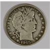 Image 1 : 1915-S BARBER HALF DOLLAR, F/VF