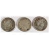 Image 1 : 1894 FINE, 1907-O FINE, 1912 AU BARBER DIMES