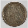 Image 1 : 1857O Seated Liberty dime NEAR PERFECT COLOR and PLANCHET  XF45  est $70--$80