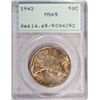 Image 1 : 1942 WALKING LIBERTY HALF DOLLAR PCGS MS65 GEM, "RATTLE HOLDER"