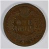 Image 2 : 1869 INDIAN ONE CENT VG KEY