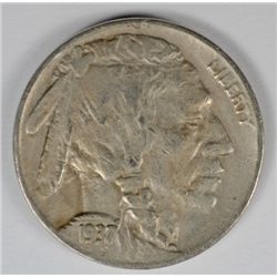 1937-D 3 LEGGED BUFFALO NICKEL NICE XF