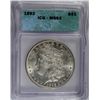 Image 1 : 1892 MORGAN DOLLAR ICG MS 62   WHITE